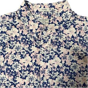 J.Crew Men Classic Fit Secret Wash Organic Cotton Buttondown Orchids Blue Pink L
